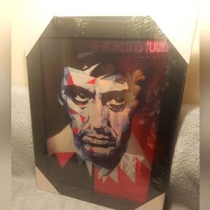Scarface 3D Hologram Picture Wrapped in Plastic